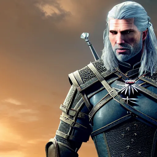 Prompt: anson mount as gerlat in the witcher 3