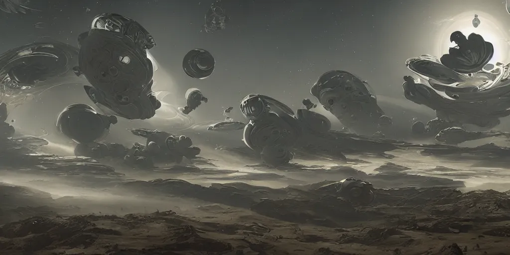 Image similar to a beautiful painting of an elaborate space sci - fi scene painted by bosch, detailed, unreal engine