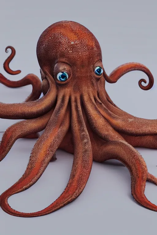 Prompt: cute octopus, ultra realistic, concept art, intricate details, highly detailed, photorealistic, octane render, 8 k