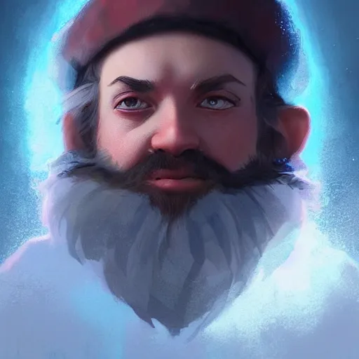 Prompt: Portrait of a young gnome wizard, epic, ominous, cinematic, art by artgerm and greg rutkowski, trending on artstation.