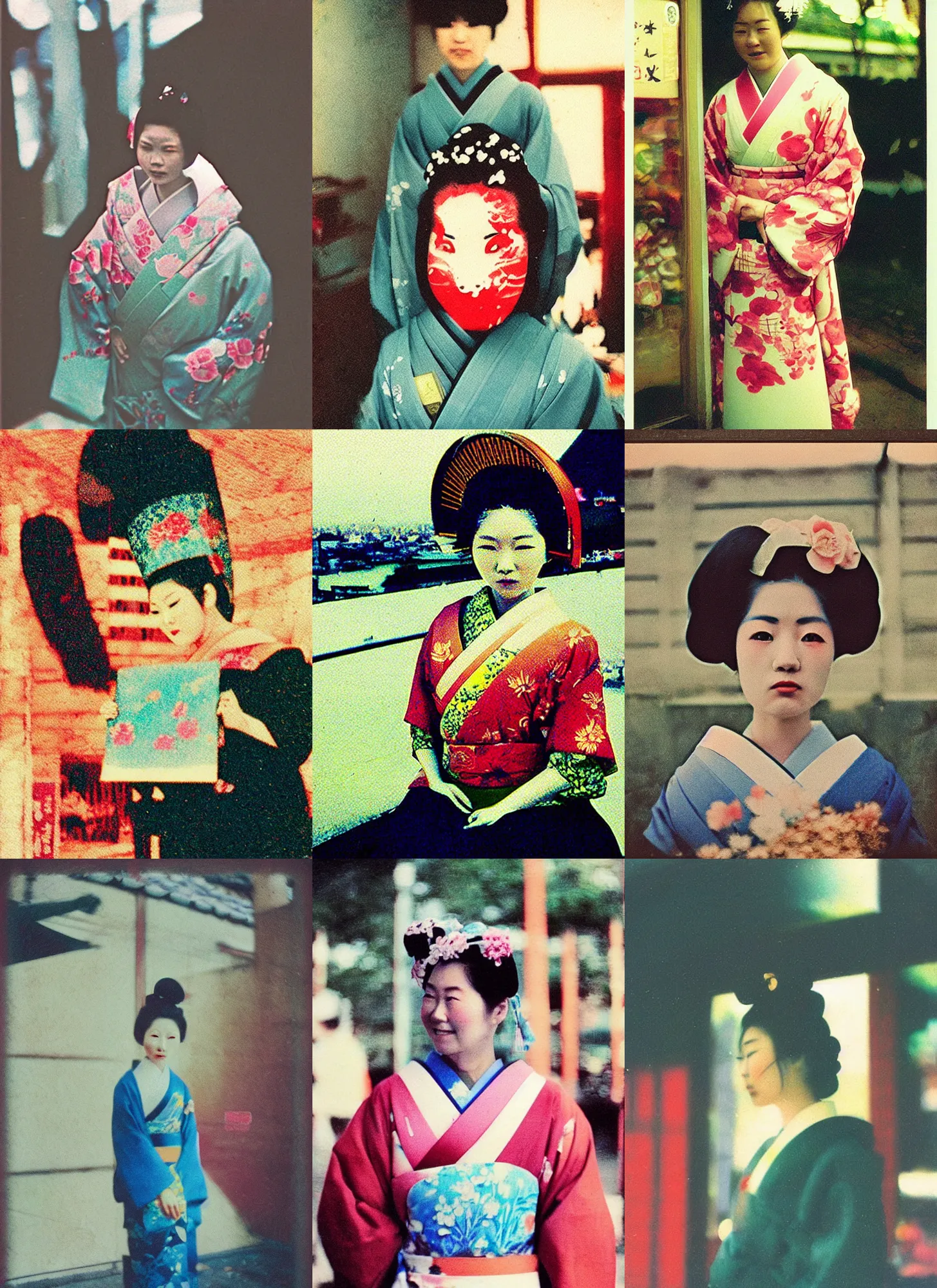 Prompt: Portrait Photograph of a Japanese Geisha ADOX Color Implosion 100