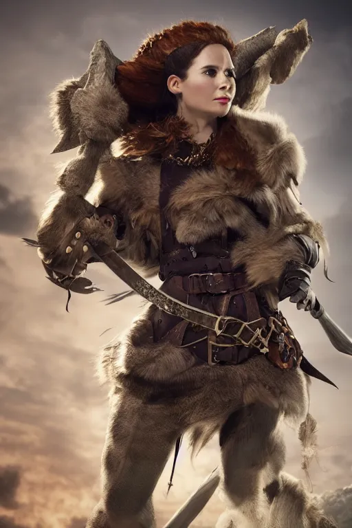 Image similar to a female DND shifter, high resolution film still, 8k, HDR colors, cosplay, studio lighting