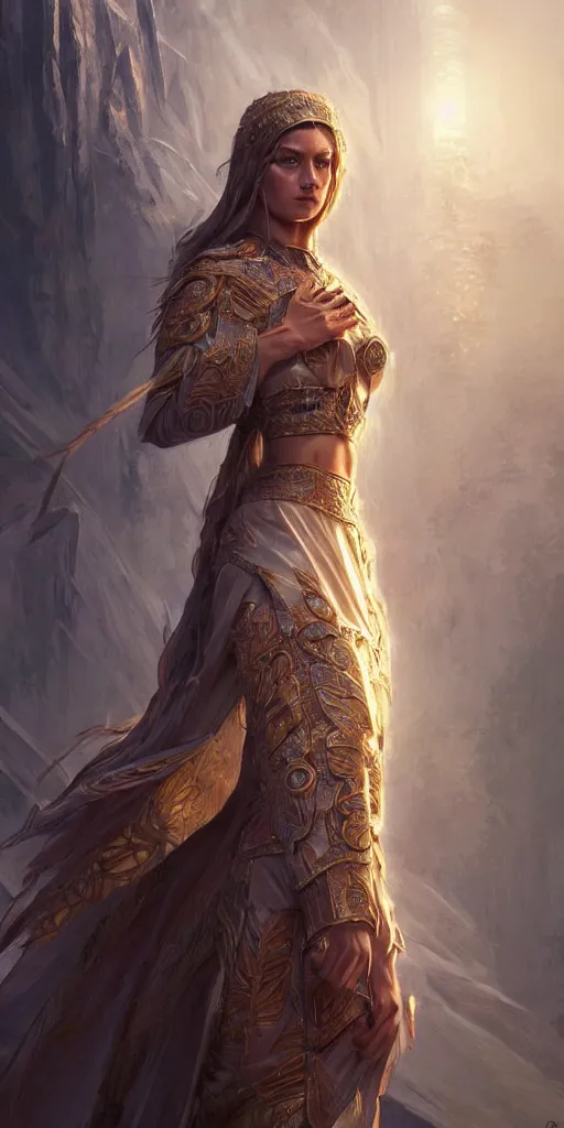 Image similar to priestess, disciples II art, lionage, awardwinning movie still, intricate, highly detailed, digital painting, artstation, concept art, smooth, sharp focus, illustration, Unreal Engine 5, 8K, art by artgerm and greg rutkowski