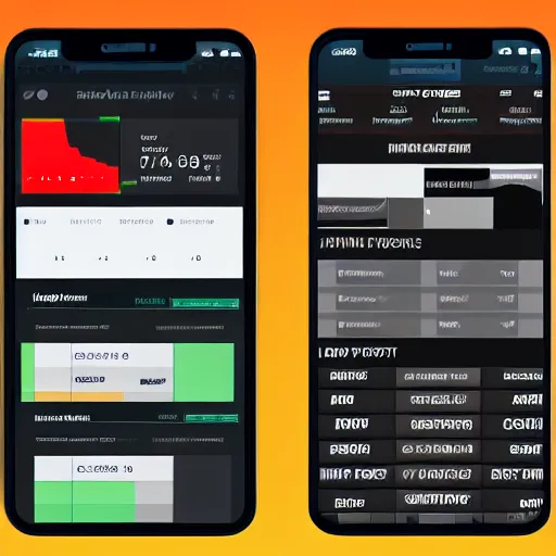 Image similar to high fidelity mockup designs for a stock trading mobile app