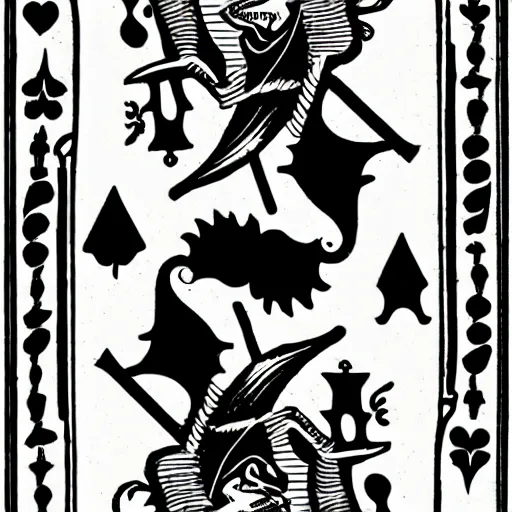 Image similar to nightmarish king of spades