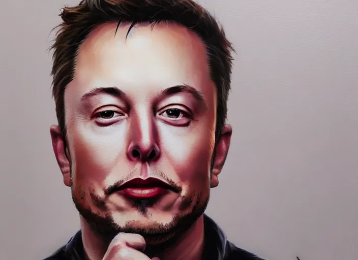 Prompt: concept art of portrait of Elon Musk, oil painting by Jama Jurabaev, extremely detailed, brush hard, artstation, for AAA game, high quality