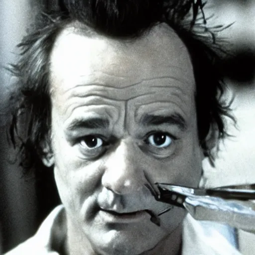 Image similar to bill murray as edward scissorhand