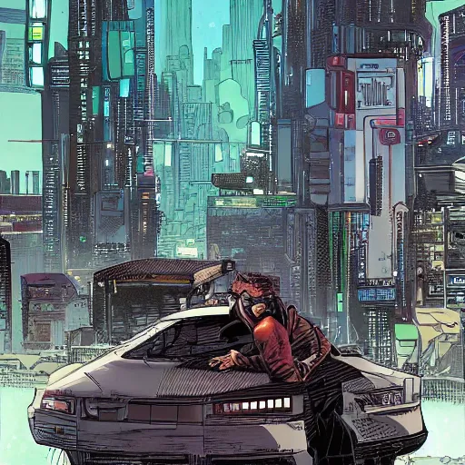 Prompt: A City Landscape of a Cyberpunk utopia, award winning comic book style, hyperdetailed, sharp, intricate