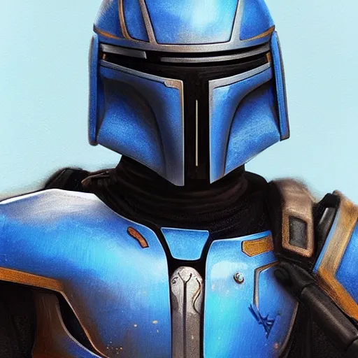 Image similar to masterpiece very detailed artwork of Jango Fett, portrait, sci fi, artstation, digital art