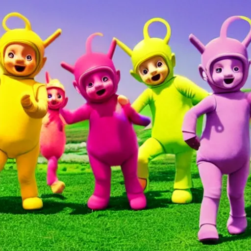 Image similar to teletubbies swat a mafia family