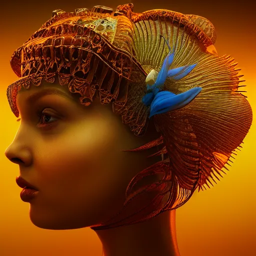 Prompt: queen of venus, 4 k, intricately detailed, jaw dropping, surreal, octane render