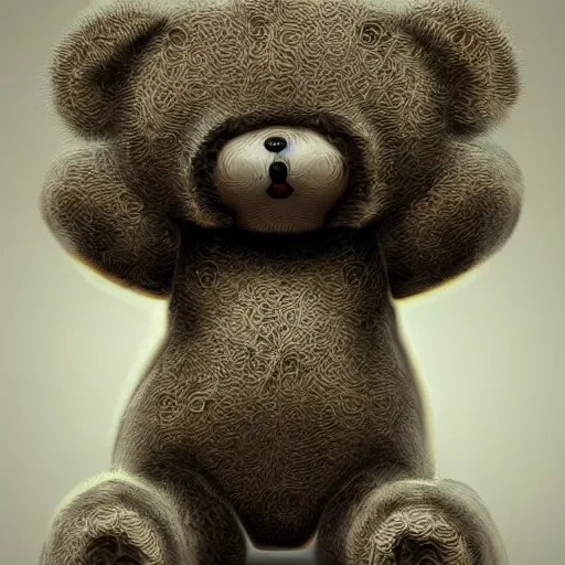 One Sad Teddy Bear Big Eyes Stock Illustration 272850068