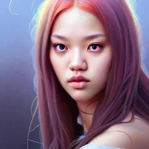 Prompt: portrait of jossi of blackpink, highly detailed, digital painting, smooth, sharp focus, illustration, ultra realistic, 8 k, art by artgerm and greg rutkowski and alphonse mucha