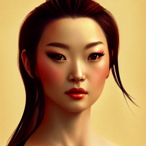 Image similar to beautiful women with oriental faces, character portrait, sharp, digital matte painting, by asher brown durand, trending on artstation