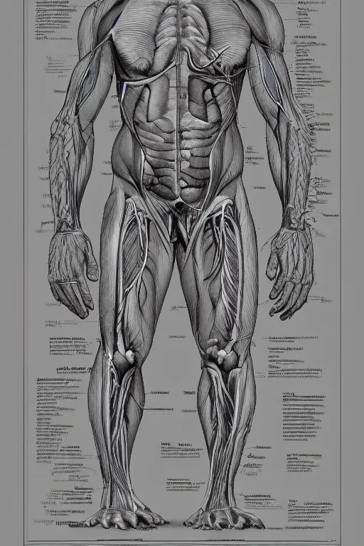 Prompt: anatomical encyclopedia illustration of sasquatch, photorealistic, diagram, intricate details