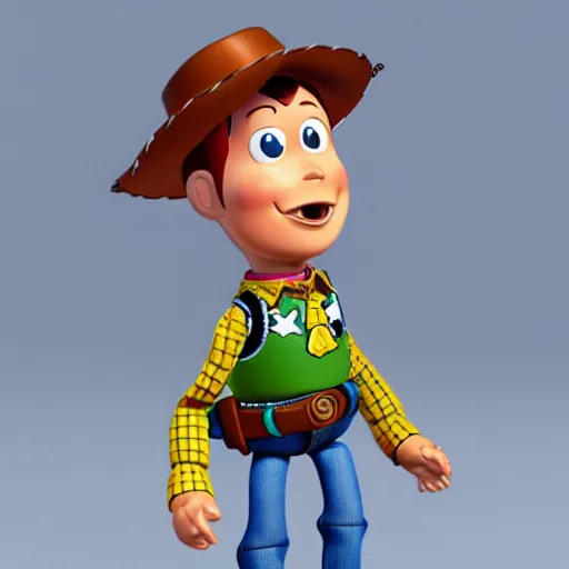 Image similar to andy from toystory but in the style of pokeymon. High resolution 3d render.