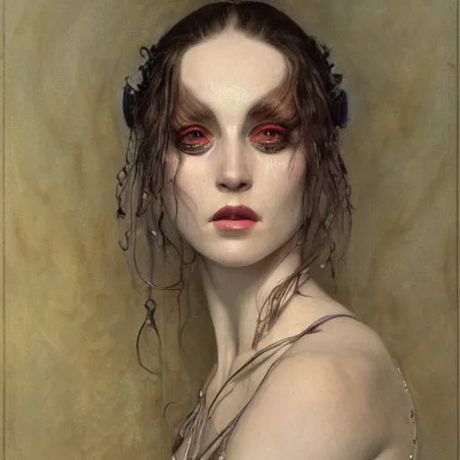 Image similar to a painting in the style of donato giancola, and in the style of tom bagshaw, and in the style of charles dulac. smooth, sharp focus, semi - realism, symmetry.