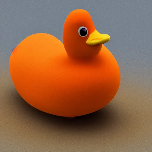 Prompt: An orange duck that is made of bread, realistic, ultra high detail, 8k.