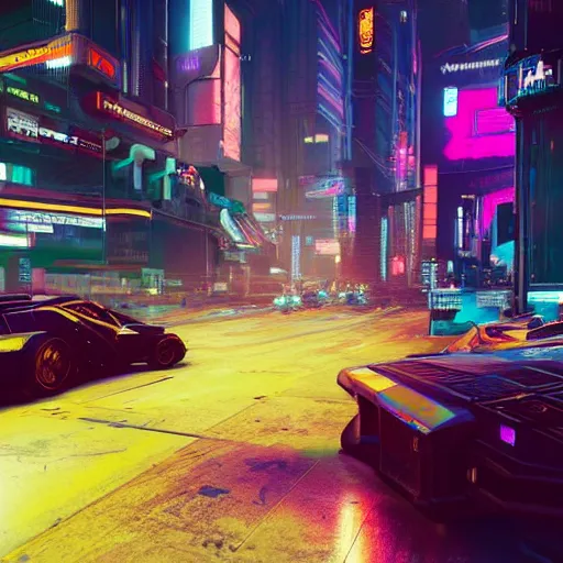 Image similar to cyberpunk 2 0 7 7 night city, drawn i'm the style of ghost in the shell,