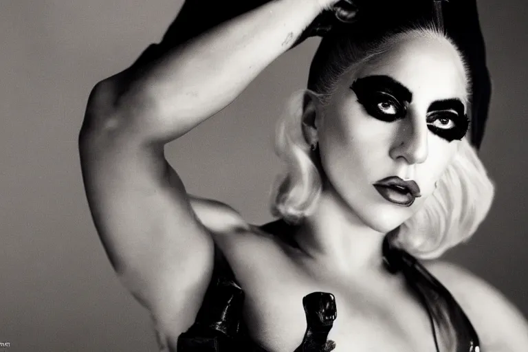 Prompt: lady gaga by steven klein, fashion film, highly realistic. high resolution. highly detailed. dramatic. 8 k. 4 k.