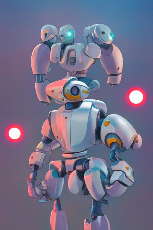 Image similar to metabots medabots medarotto medarot robot minimalist comics, behance hd by jesper ejsing, by rhads, makoto shinkai and lois van baarle, ilya kuvshinov, rossdraws global illumination ray tracing hdr radiating a glowing aura