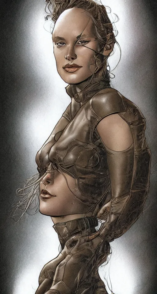 Image similar to a beautiful portrait of a woman Travis Charest style