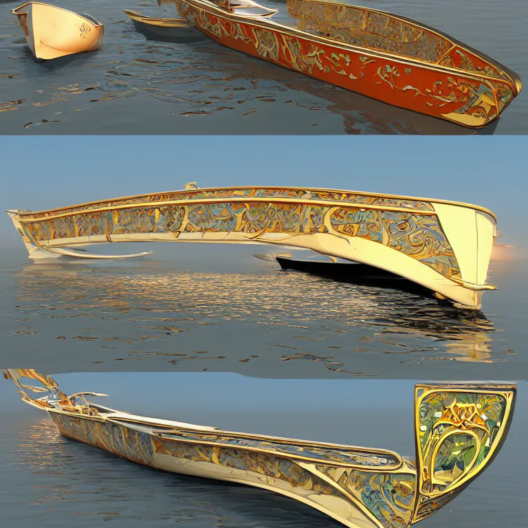 Image similar to a picture of a rising tide lifts all boats. visual art, 8 k resolution, 3 d modelling, accent lighting, art nouveau