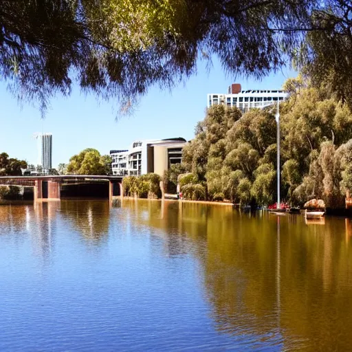 Prompt: adelaide, torrens river