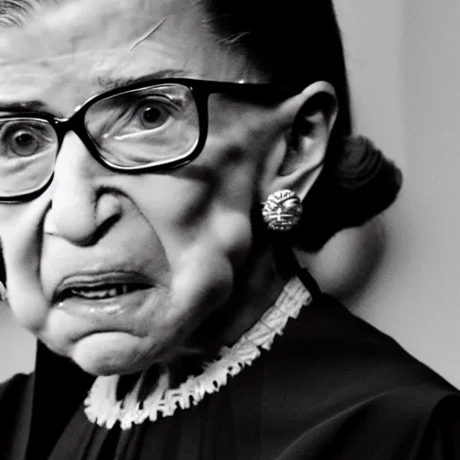 Prompt: ruth bader ginsburg exploding