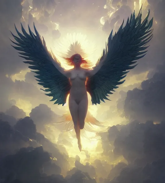 Image similar to a phoenix flying in an epic scene, bio luminescent, plasma, by ruan jia and artgerm and range murata and wlop and ross tran and william - adolphe bouguereau and beeple. key art. fantasy illustration. award winning, artstation, intricate details, realistic, hyperdetailed, 8 k resolution.