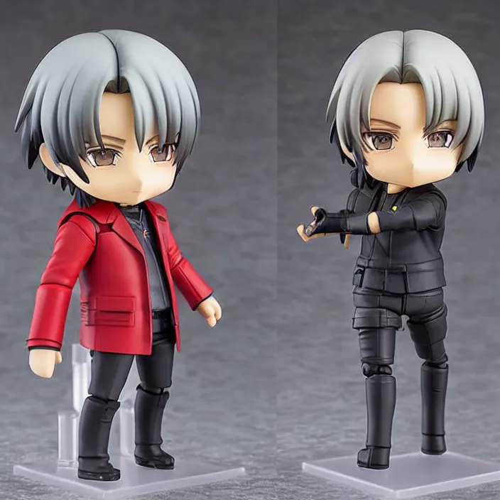 Prompt: Keanu Reeves, An anime nendoroid of Keanu Reeves, figurine, detailed product photo