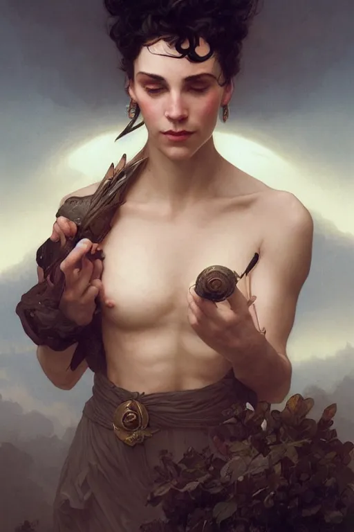 Prompt: Daniel day lewis, D&D, fantasy, intricate, seductive, cinematic lighting, highly detailed, beautiful, digital painting, artstation, masterpiece, concept art, smooth, sharp focus, illustration, art by Artgerm peter mohrbacher Greg Rutkowski and william-Adolphe Bouguereau