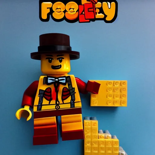 Image similar to freddy fazbear lego