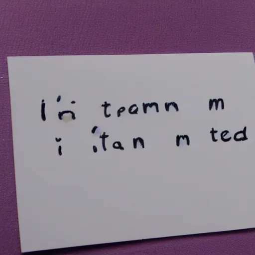 Image similar to written text of the words'i am trying to spell and failing'on a 3 x 5 inch index card