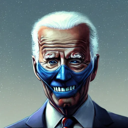 Prompt: portrait of lich joe biden lording over the US capitol building, artstation, cgsociety