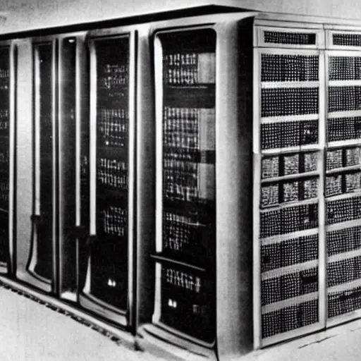 Image similar to Archive Photo of Soviet supercomputer. 1970.