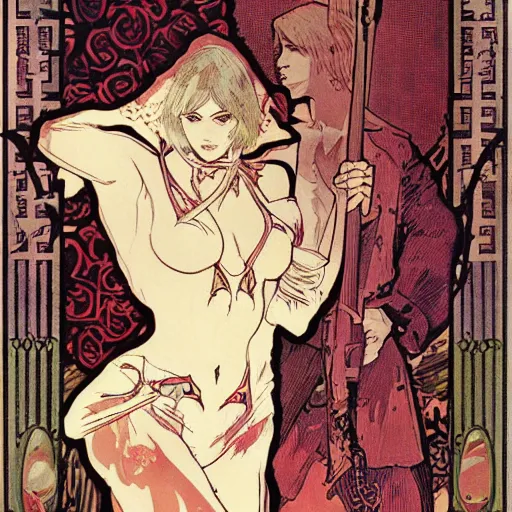 Image similar to devil never cry by mucha