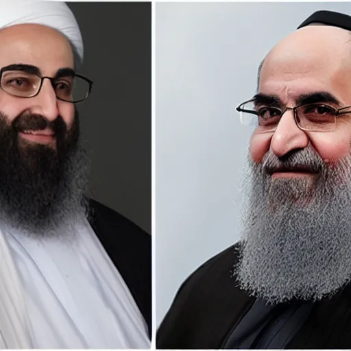 Prompt: MMA Israeli Rabbi vs Iranian imam