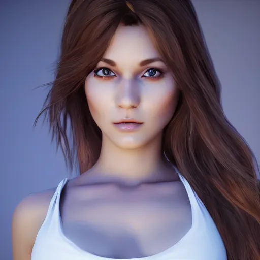 Prompt: beautifull women our of white candle spirit, unreal engine, very detailed curve