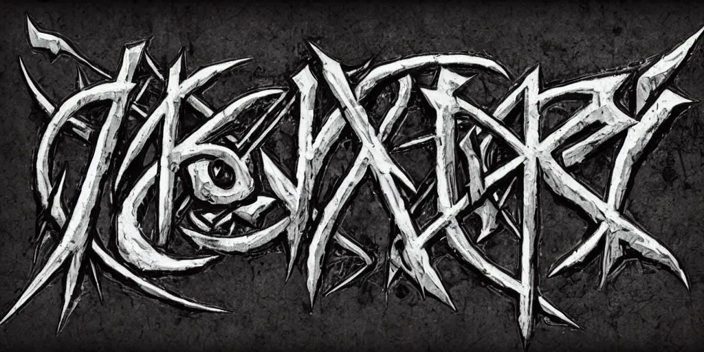 Image similar to death metal logo for the band subsume