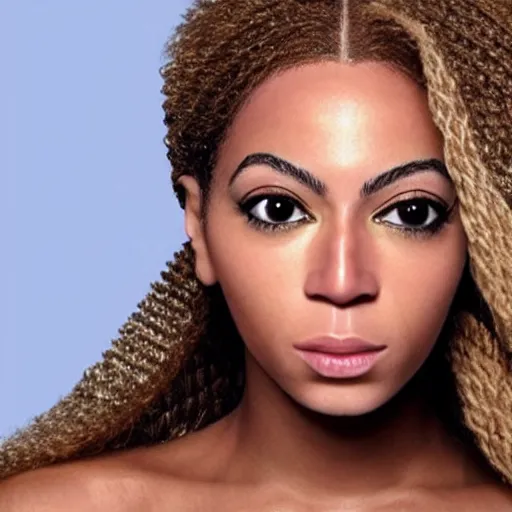 Image similar to bee with human face resembling beyonce