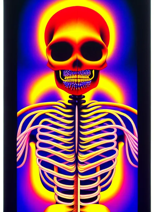 Image similar to skeleton by shusei nagaoka, kaws, david rudnick, airbrush on canvas, pastell colours, cell shaded, 8 k