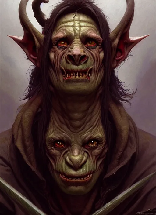 Prompt: goblin, full body, savage, realistic, dnd character art portrait, dark fantasy art, matte fantasy painting, deviantart artstation, by jason felix by steve argyle by tyler jacobson by edgar maxence and caravaggio and michael whelan and delacroix