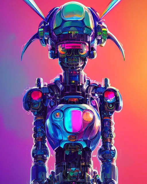 Image similar to portrait of cute cyber - anime rainbow - parrot - mecha, intricate abstract. intricate artwork, by tooth wu, wlop, beeple, dan mumford. concept art, octane render, trending on artstation, greg rutkowski very coherent symmetrical artwork. cinematic, key art, hyper realism, high detail, octane render, 8 k, iridescent accents