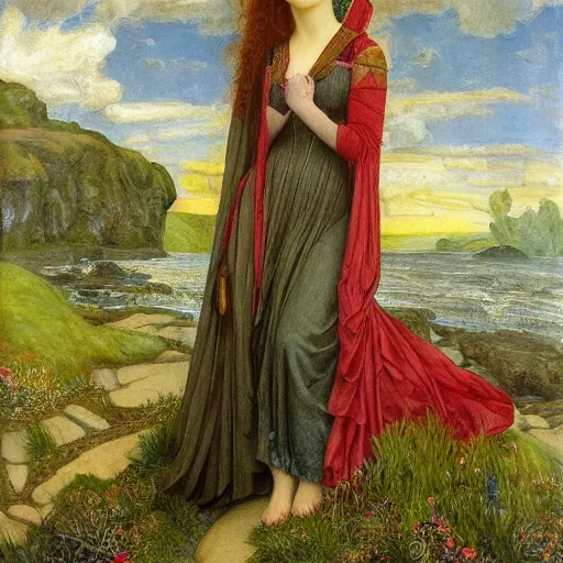 Prompt: pre raphaelite artwork