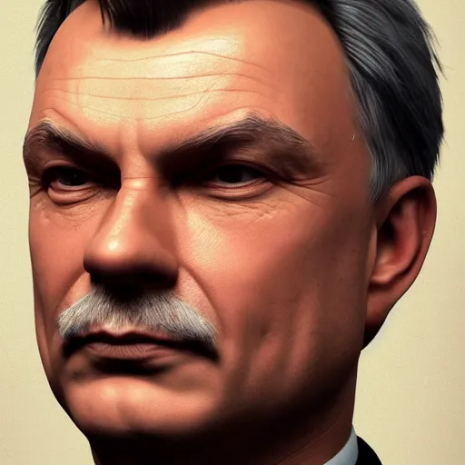 Image similar to portrait of King Viktor Orbán, digital art, highly detailed, award winning, concept art, intricate, sharp focus, Trending on Artstation HQ, unreal engine 5, 4K UHD image