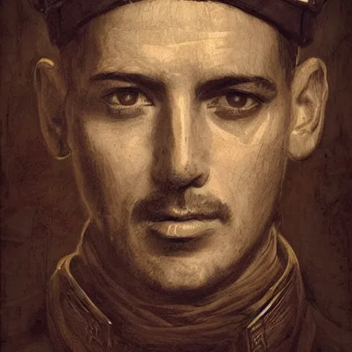 Image similar to portrait of a spanish soldier and poet garcilaso de la vega, face portrait, renaissance era clothing, epic, tragic, military art, fantasy, dieselpunk, hd shot, digital portrait, beautiful, artstation, comic style, by artgerm, guy denning, jakub rozalski, magali villeneuve and charlie bowater