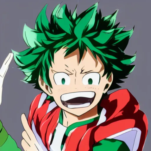 Prompt: 4k photo of Izuku Midoriya