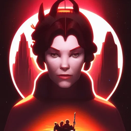 Image similar to face icon stylized minimalist star wars : episode v - the empire strikes back 1 9 8 0, loftis, cory behance hd by jesper ejsing, by rhads, makoto shinkai and lois van baarle, ilya kuvshinov, rossdraws global illumination