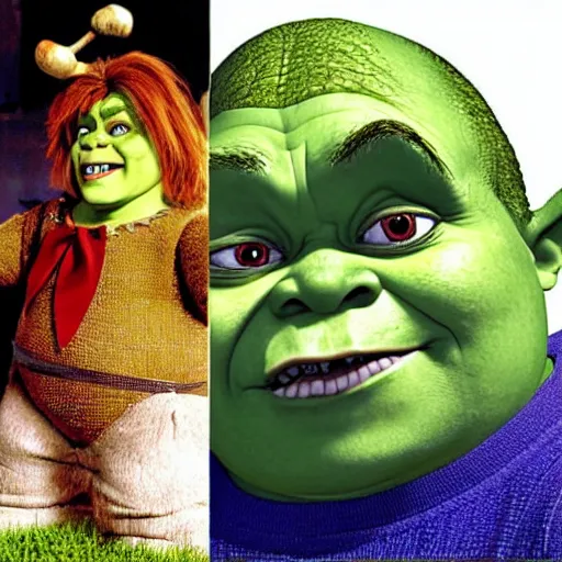 Prompt: “Shrek as Chucky”